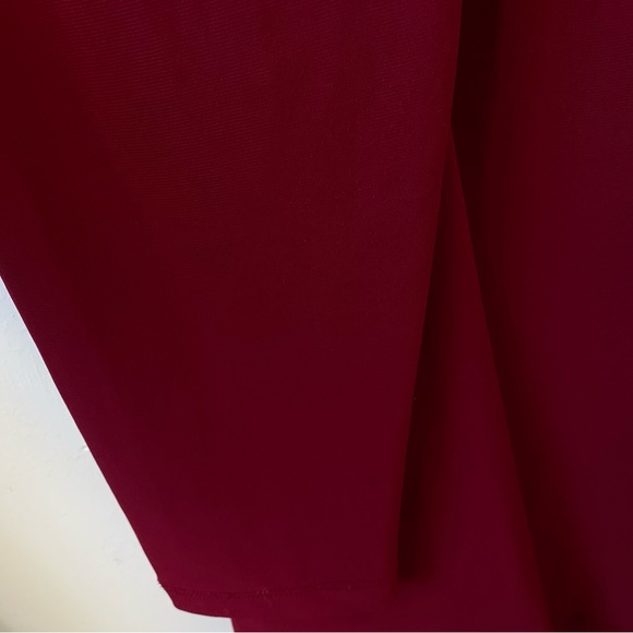 2 Piece Deep Red Sweater Jacket & Matching Tank Top Evening Wear Moda Verona 3XL - Picture 14 of 16